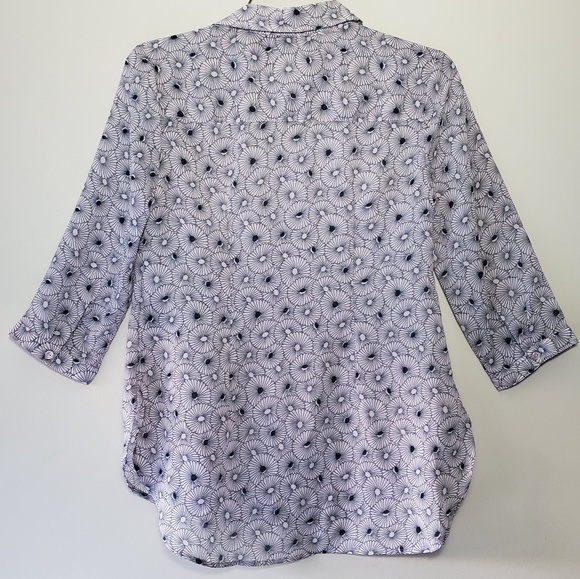 Blue Patterned Button Down - Picture 5 of 8